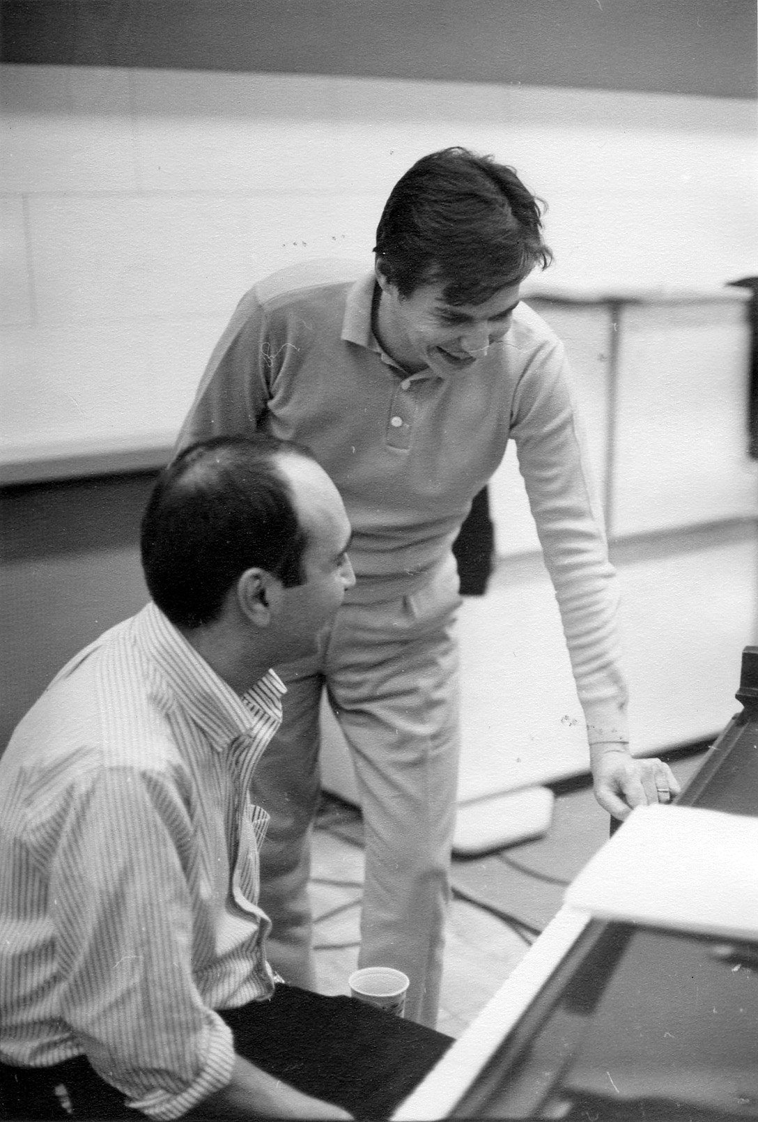 Donato on piano and the other bossa boss, João Gilberto, on guitar.